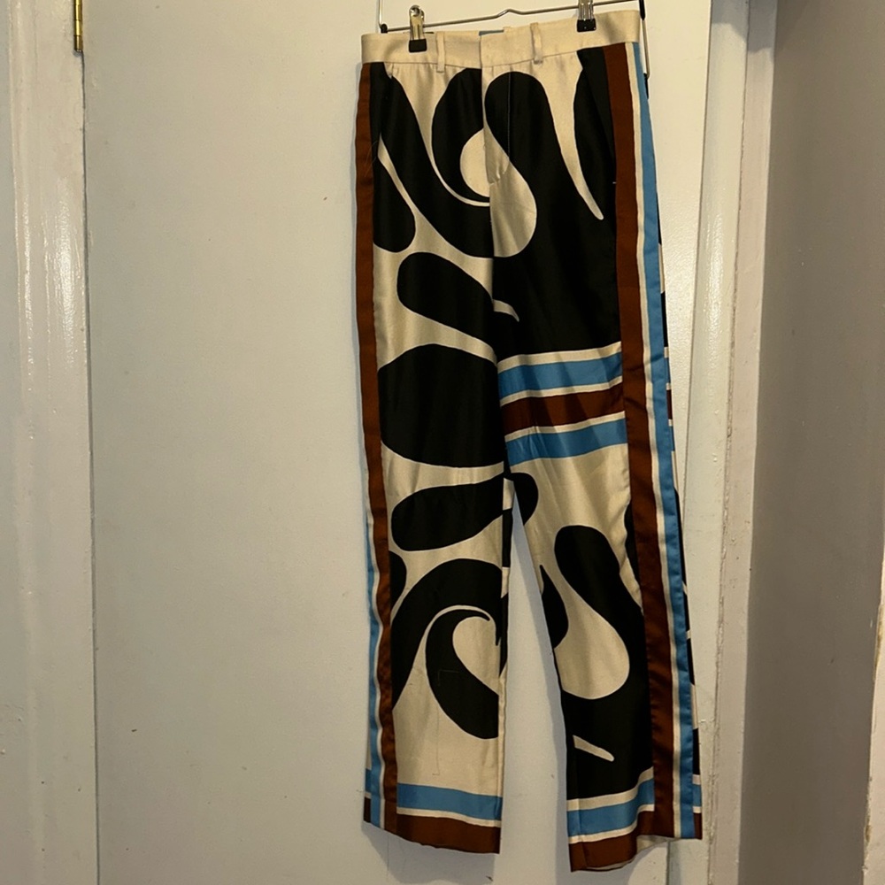 Paisley Polyester gauchos from Zara